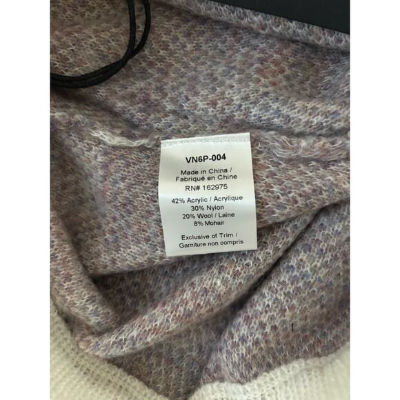 Twenty Montréal Wide Leg Sweater Pants Marble Swirl Mohair Flare 70’s Small NWT - Picture 5 of 5